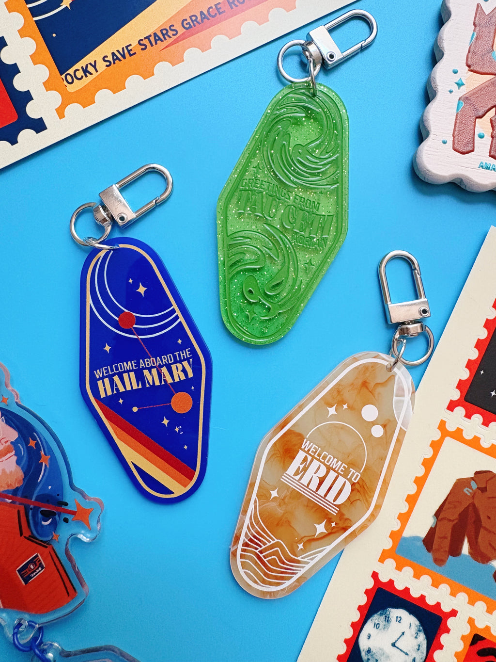 Space Adventures Hotel Keychains