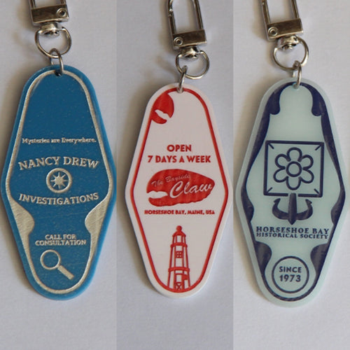 Drew Crew Hotel Keychains