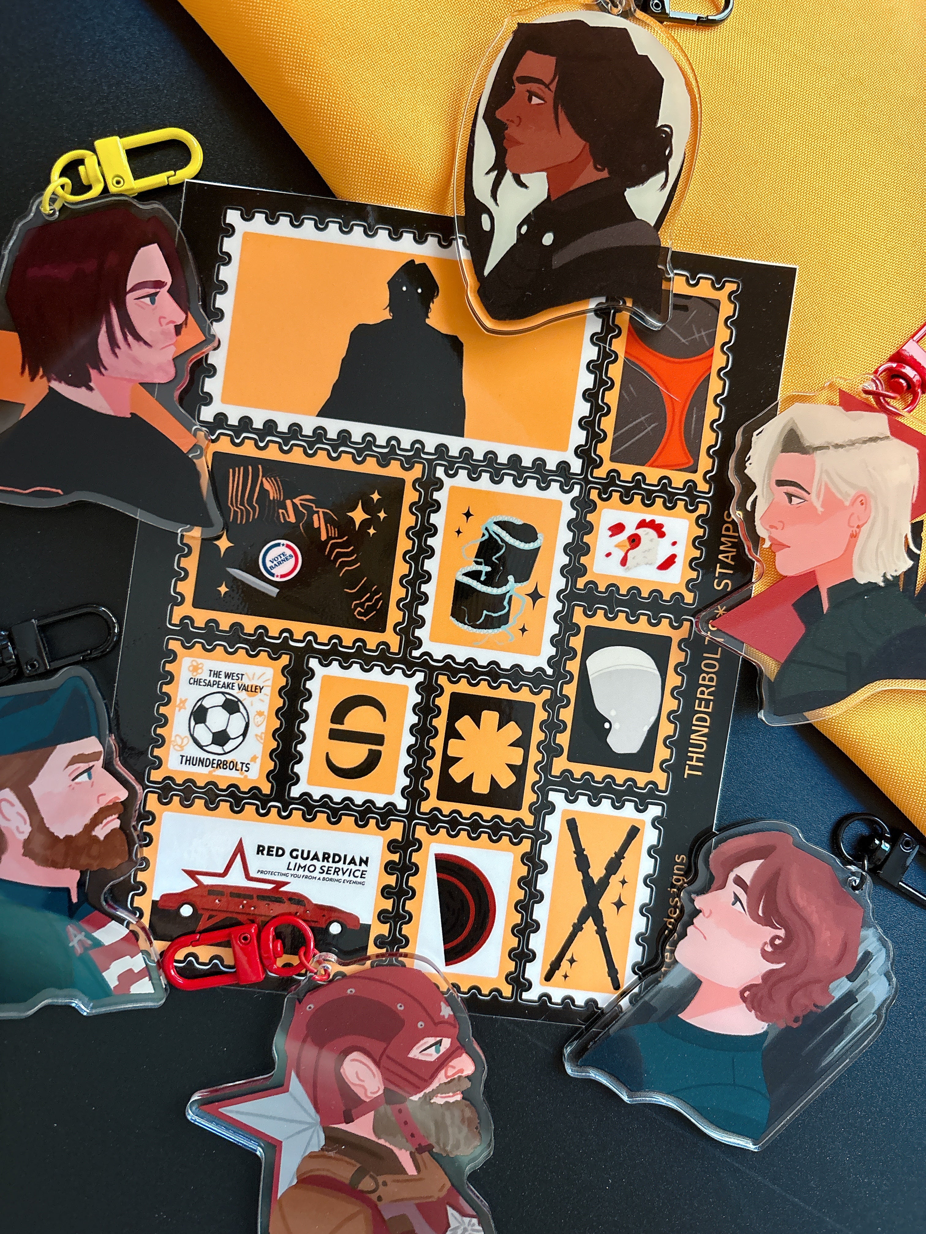 Misfit Heroes Stamp Stickers