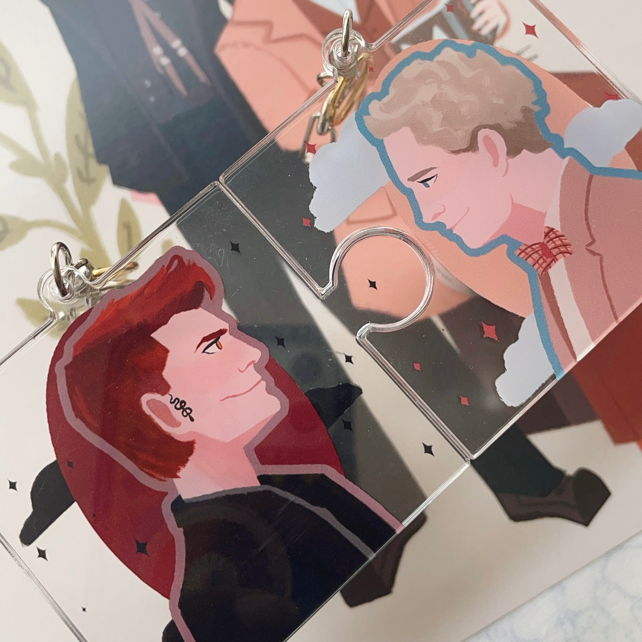 Aziraphale & Crowley Puzzle Pieces
