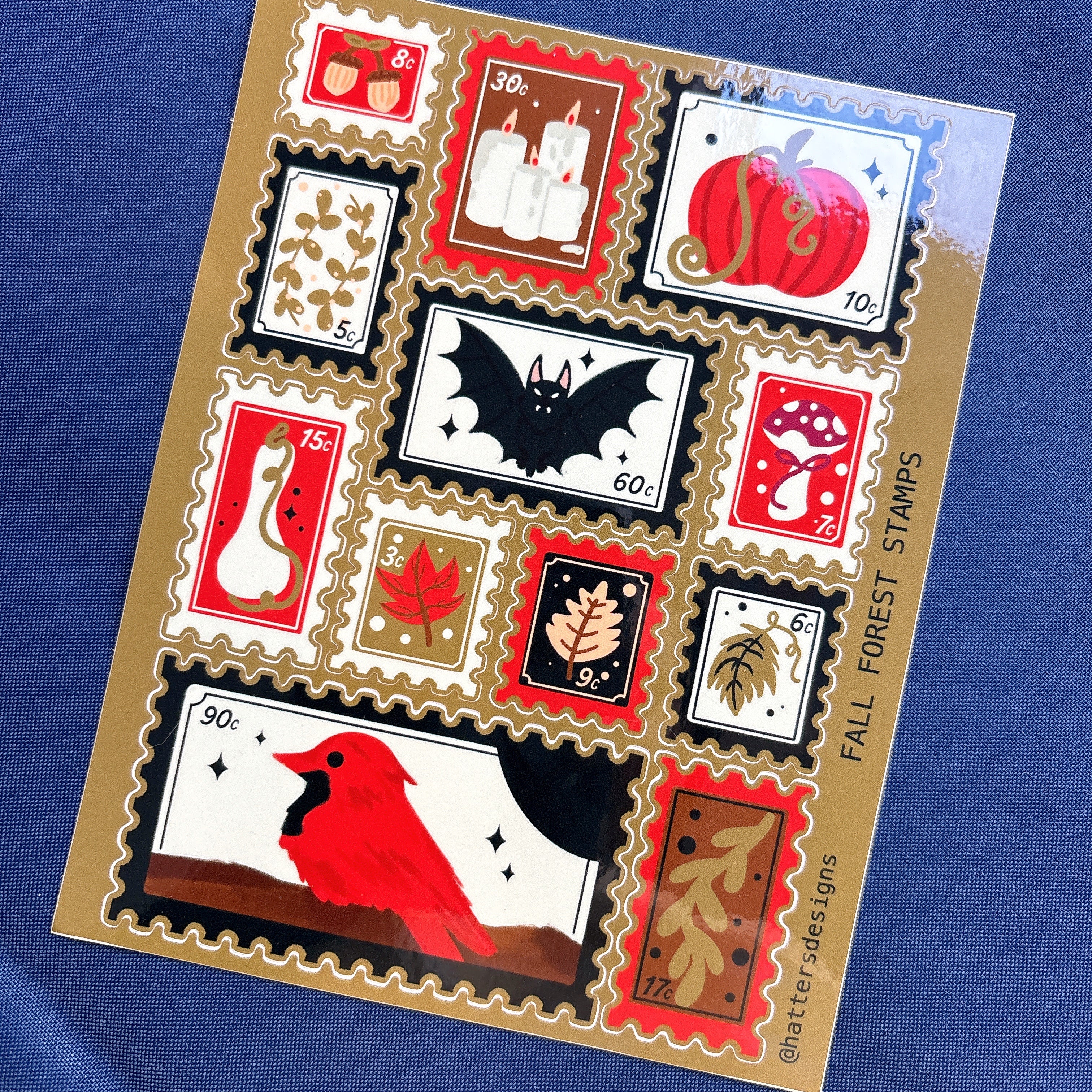 Fall Stamp Stickers
