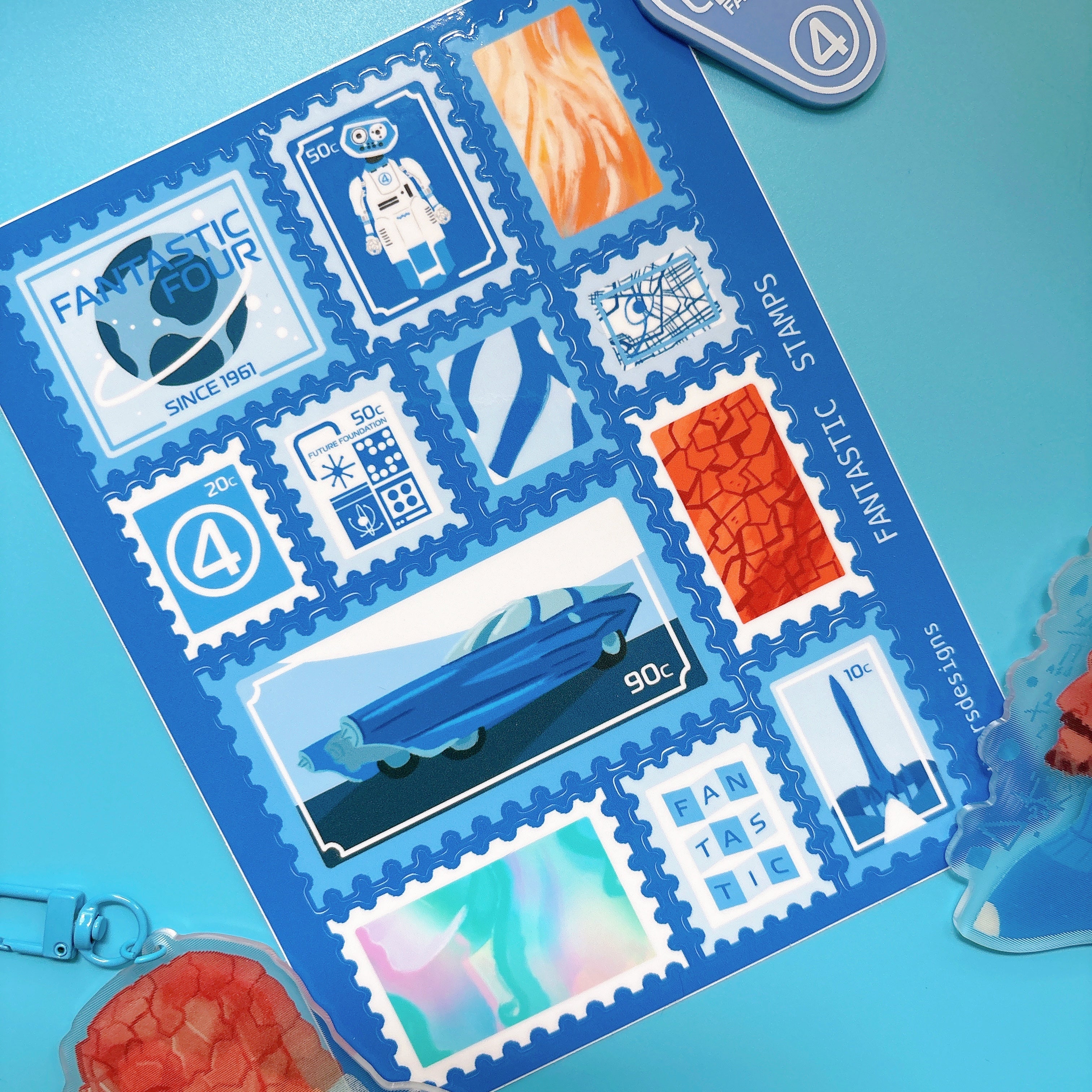 First Family Stamp Stickers & Print