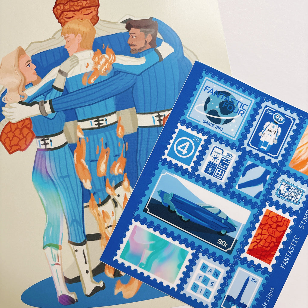 First Family Stamp Stickers & Print