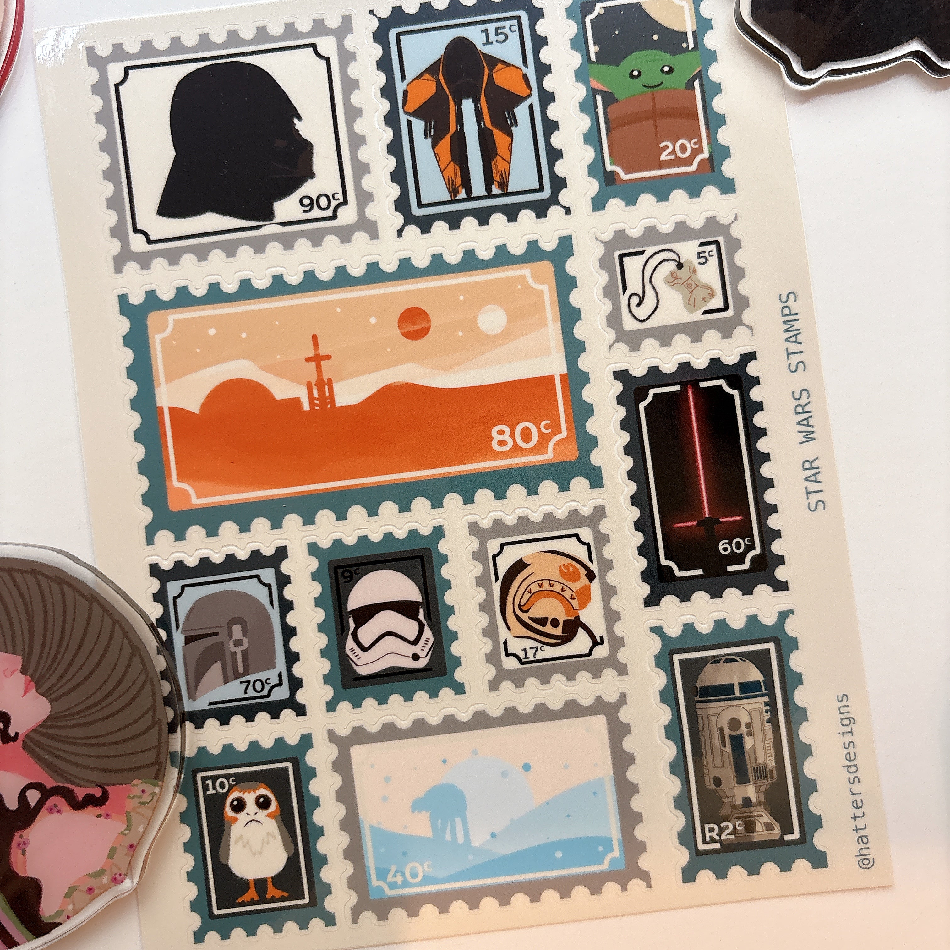 Galaxy Stamp Stickers