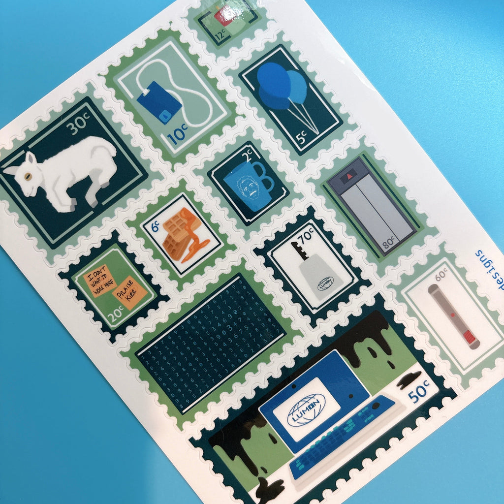 In Office Stamp Stickers
