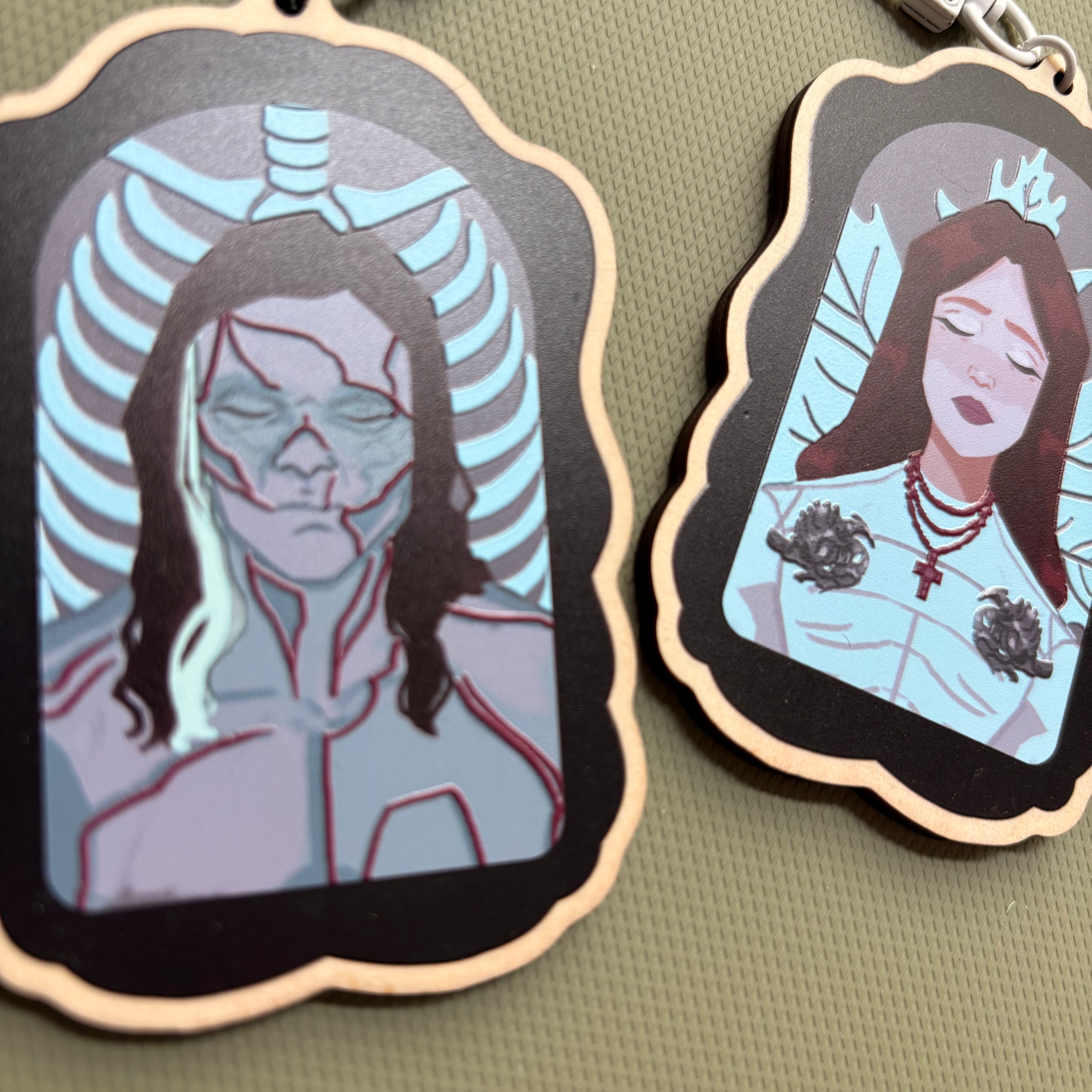 Embossed Lovers Charms
