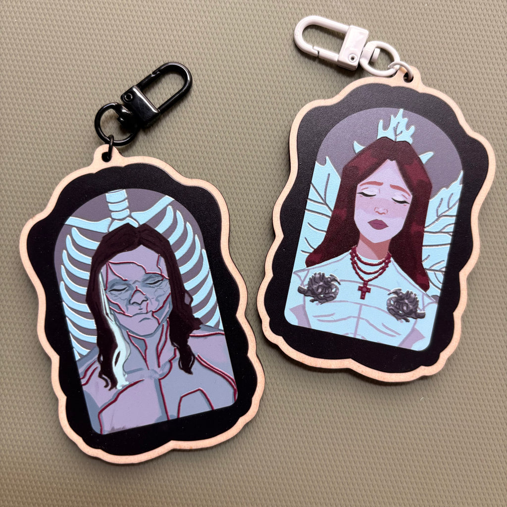 Embossed Lovers Charms