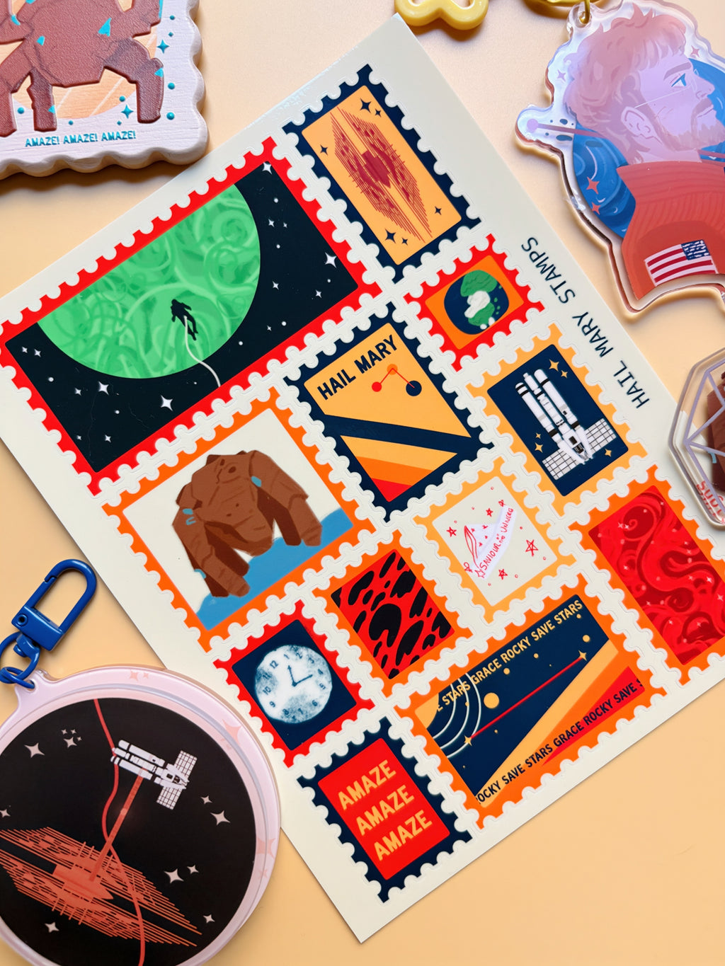 Mary Stamp Stickers