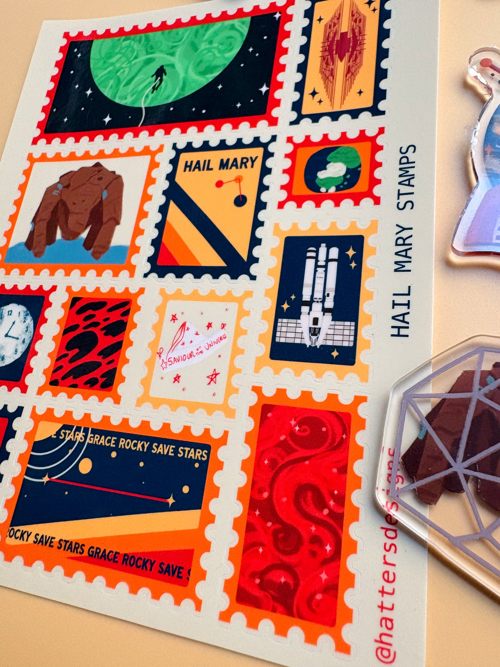 Mary Stamp Stickers