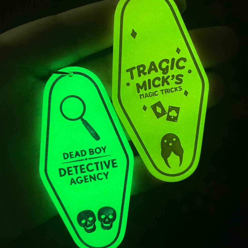 Ghostly Hotel Keychains