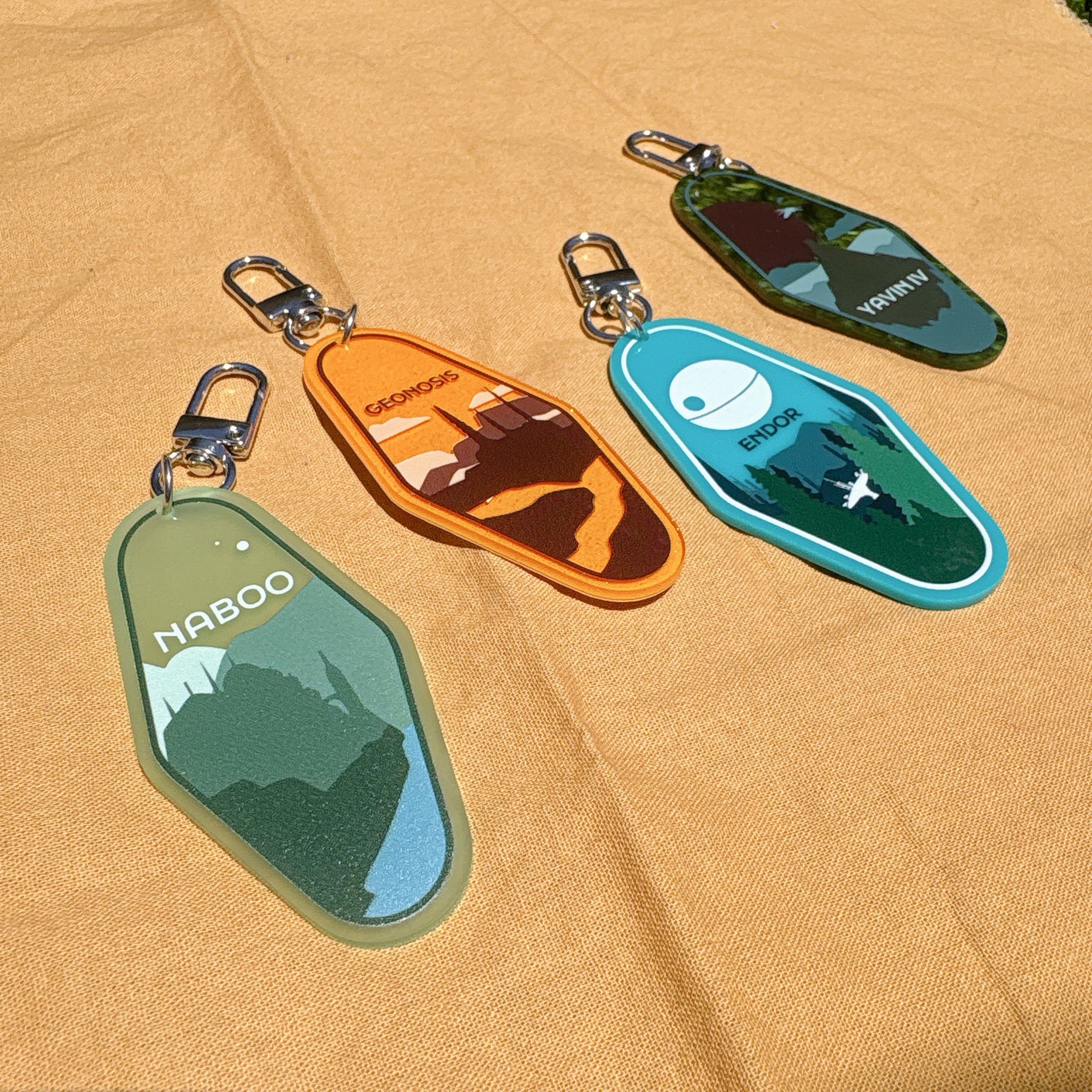 Space Travel Hotel Keychains (Series 2)