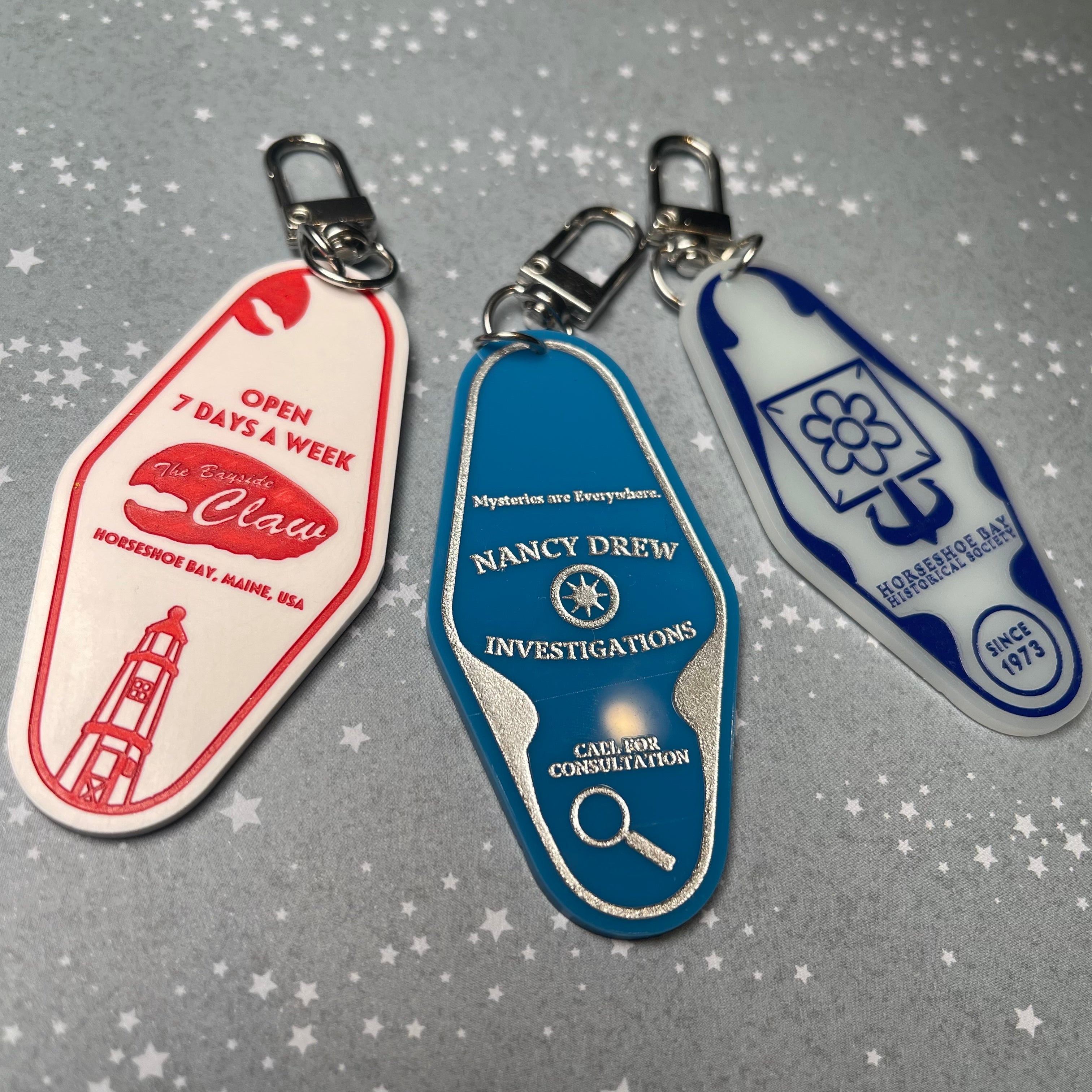 Drew Crew Hotel Keychains
