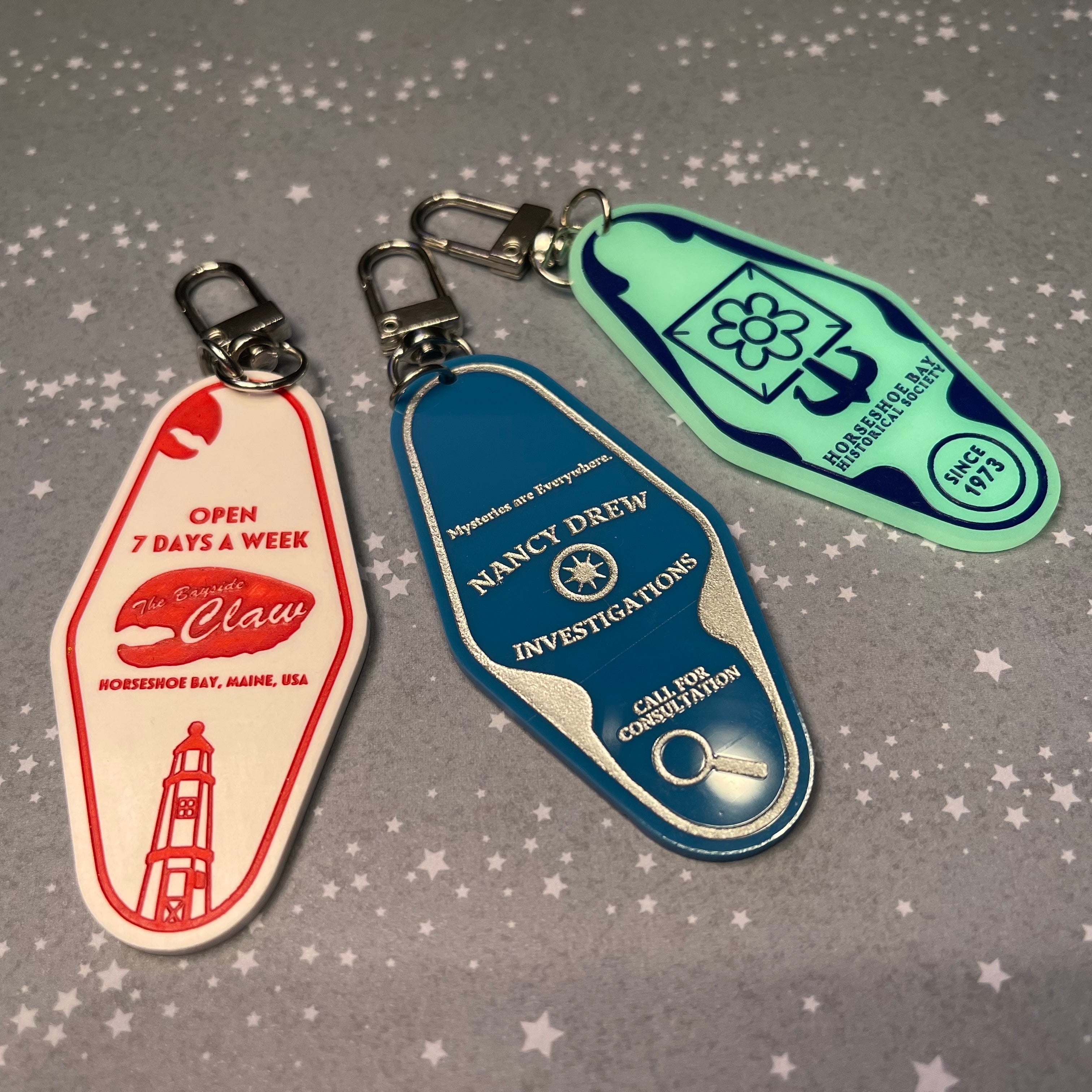 Drew Crew Hotel Keychains