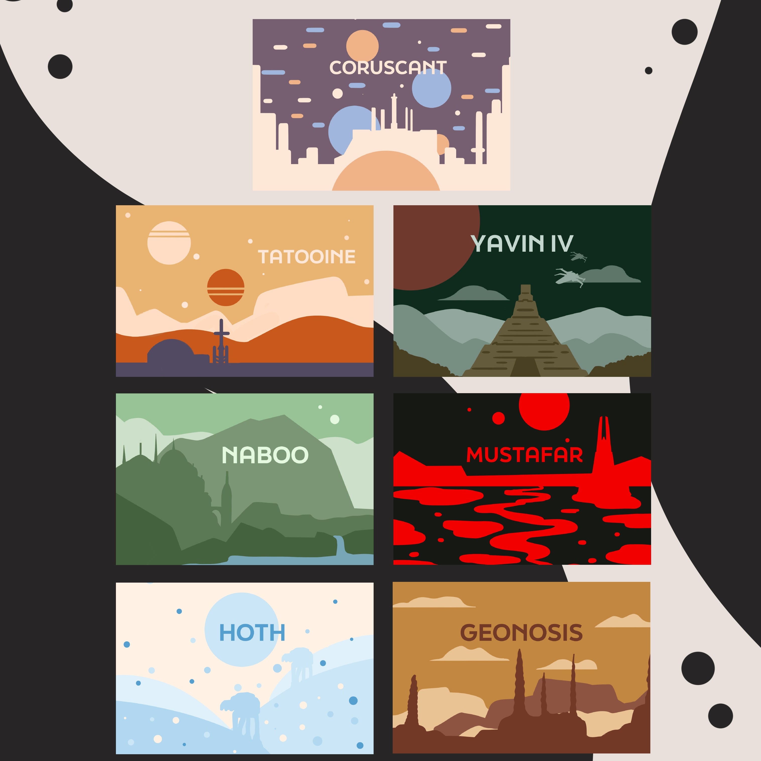 Galaxy Postcards