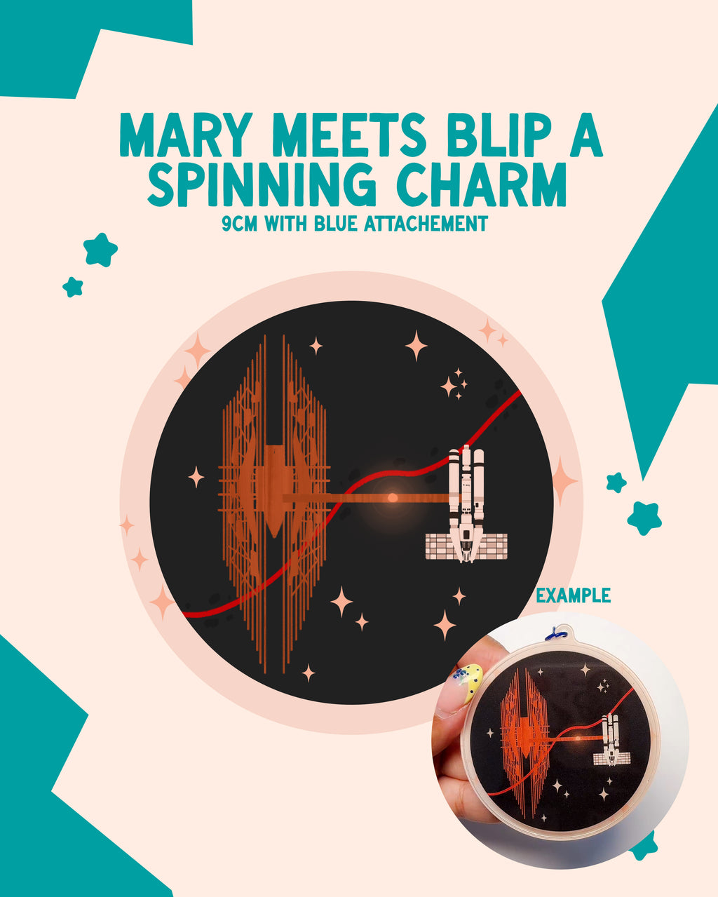 Mary Meets Blip A Spinning Charm
