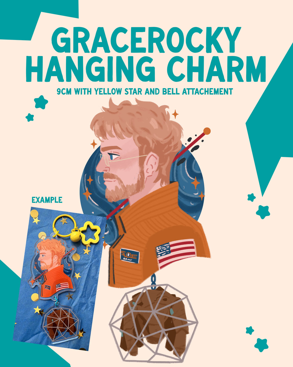 GraceRocky Hanging Charm