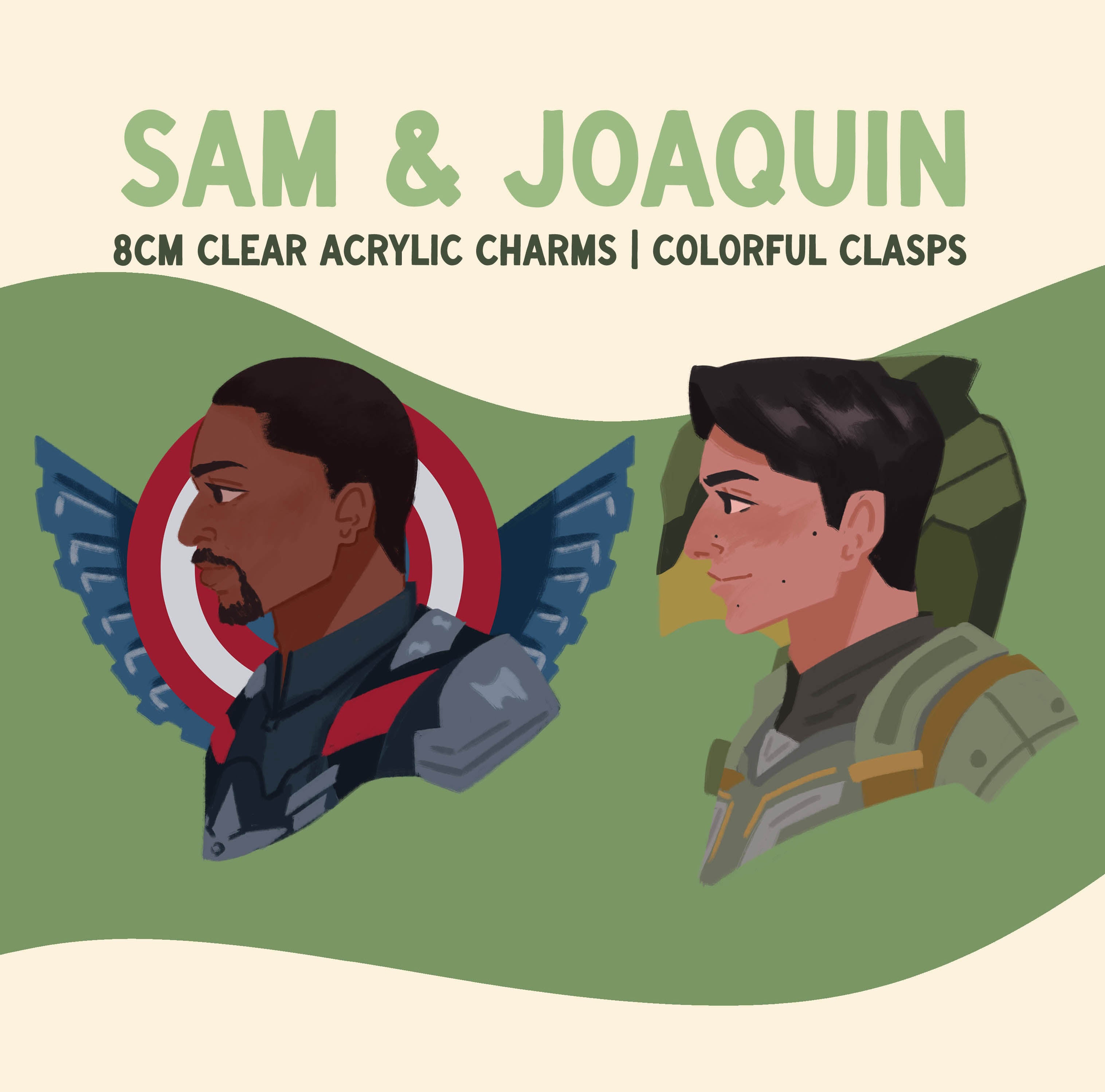 Sam & Joaquin Charms