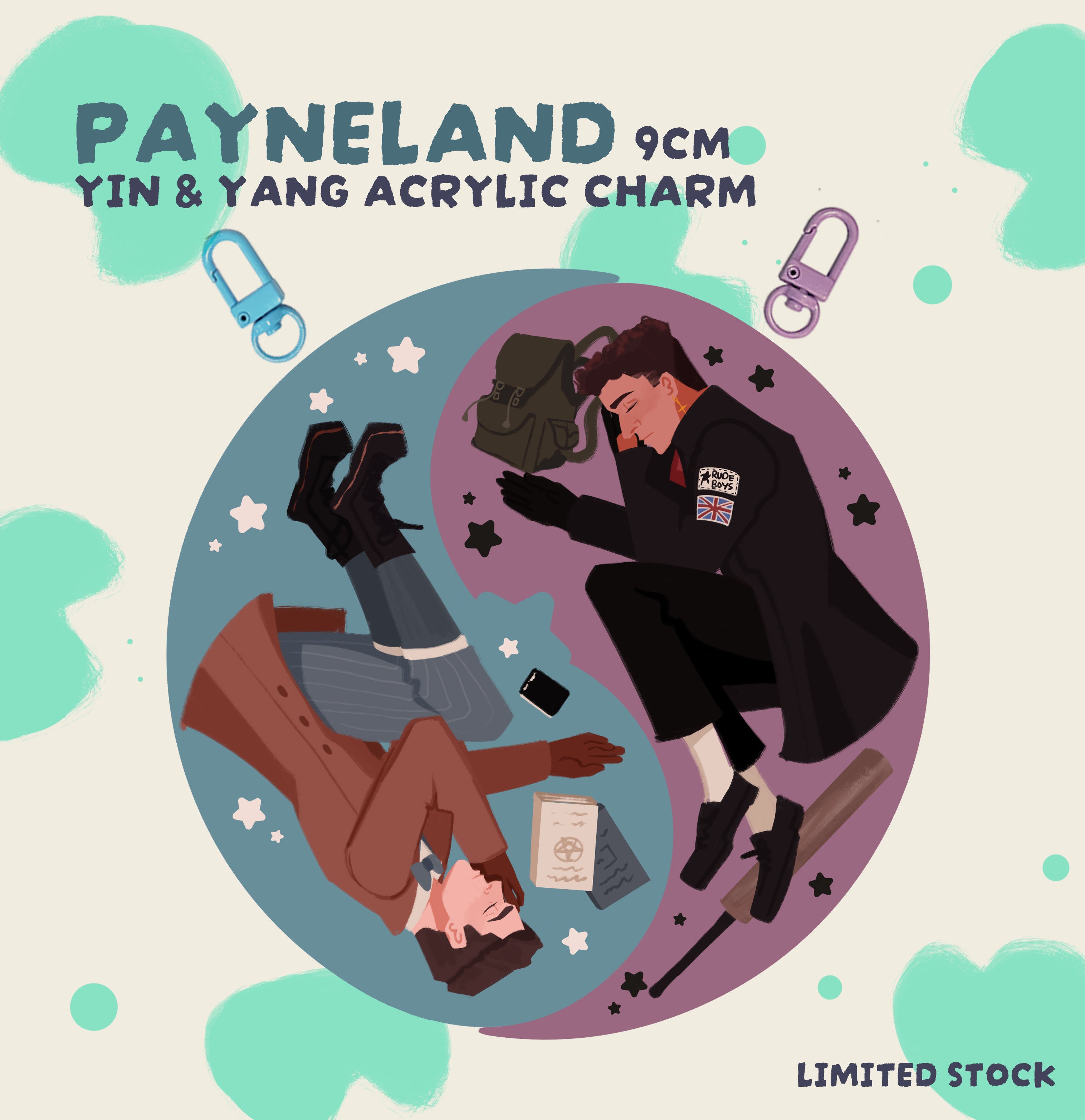 Payneland Yin & Yang Acrylic Charm