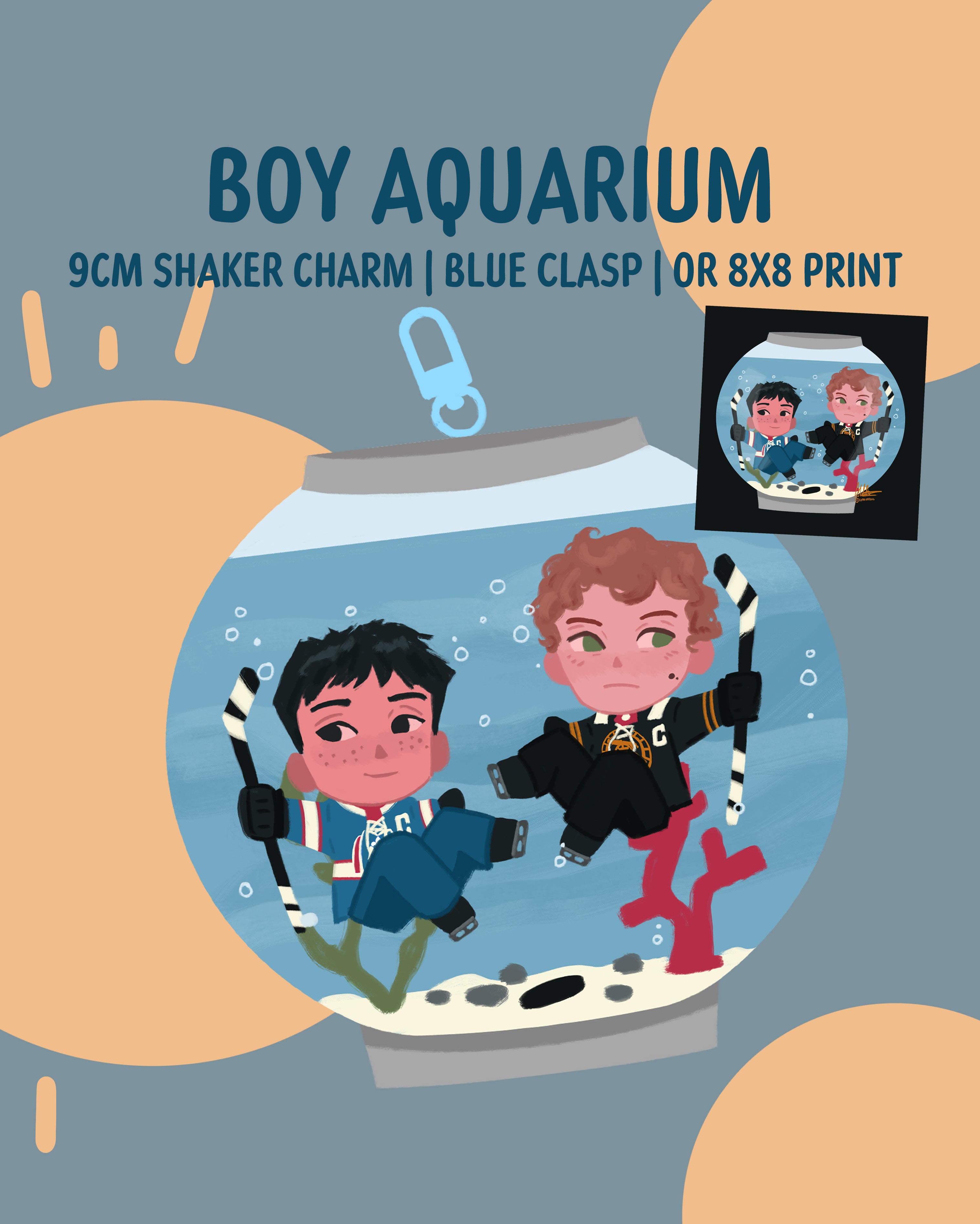 Boy Aquarium Shaker & Print