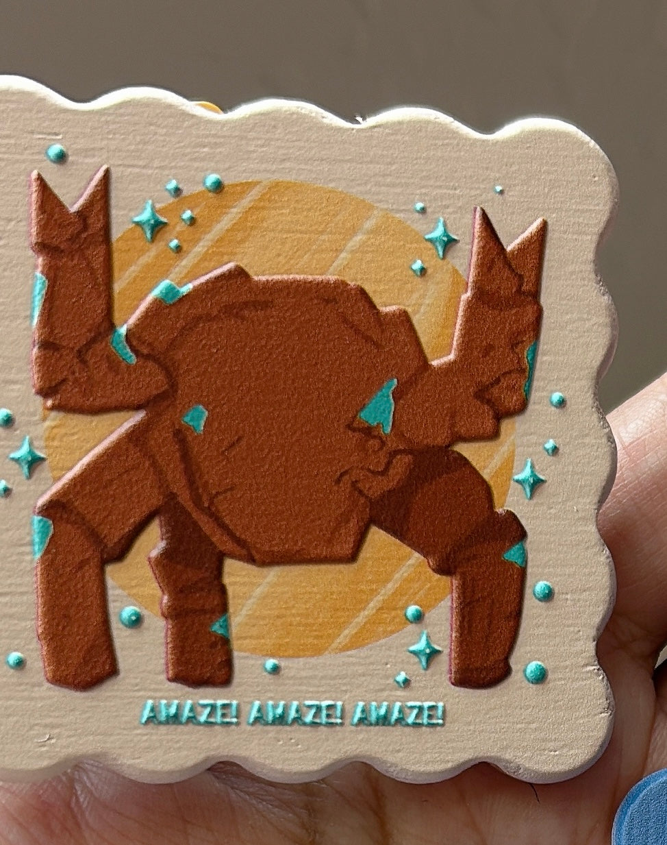 Rocky Embossed Magnet