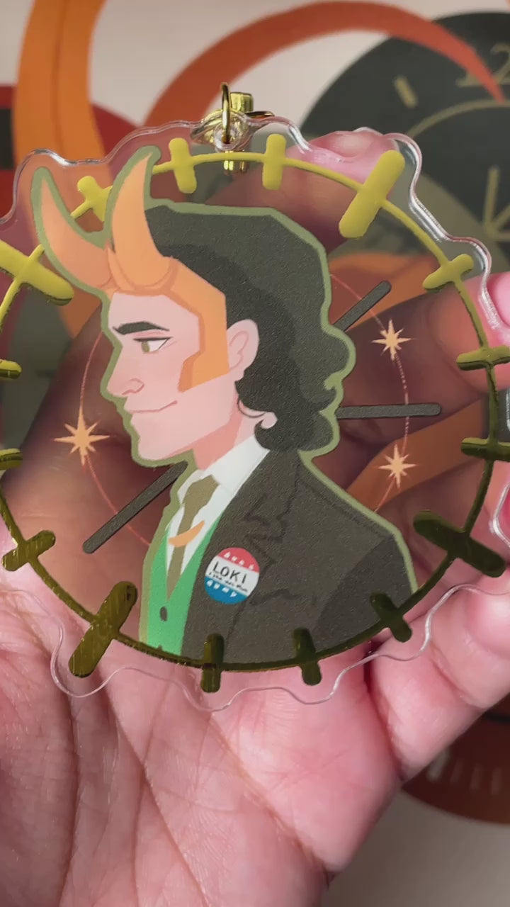 Gold Foil Loki Charms