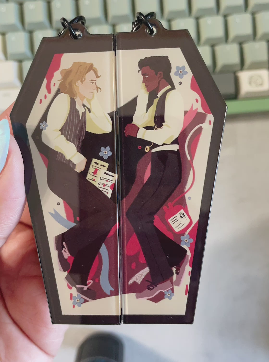 Louis & Lestat Coffin Magnet Charm