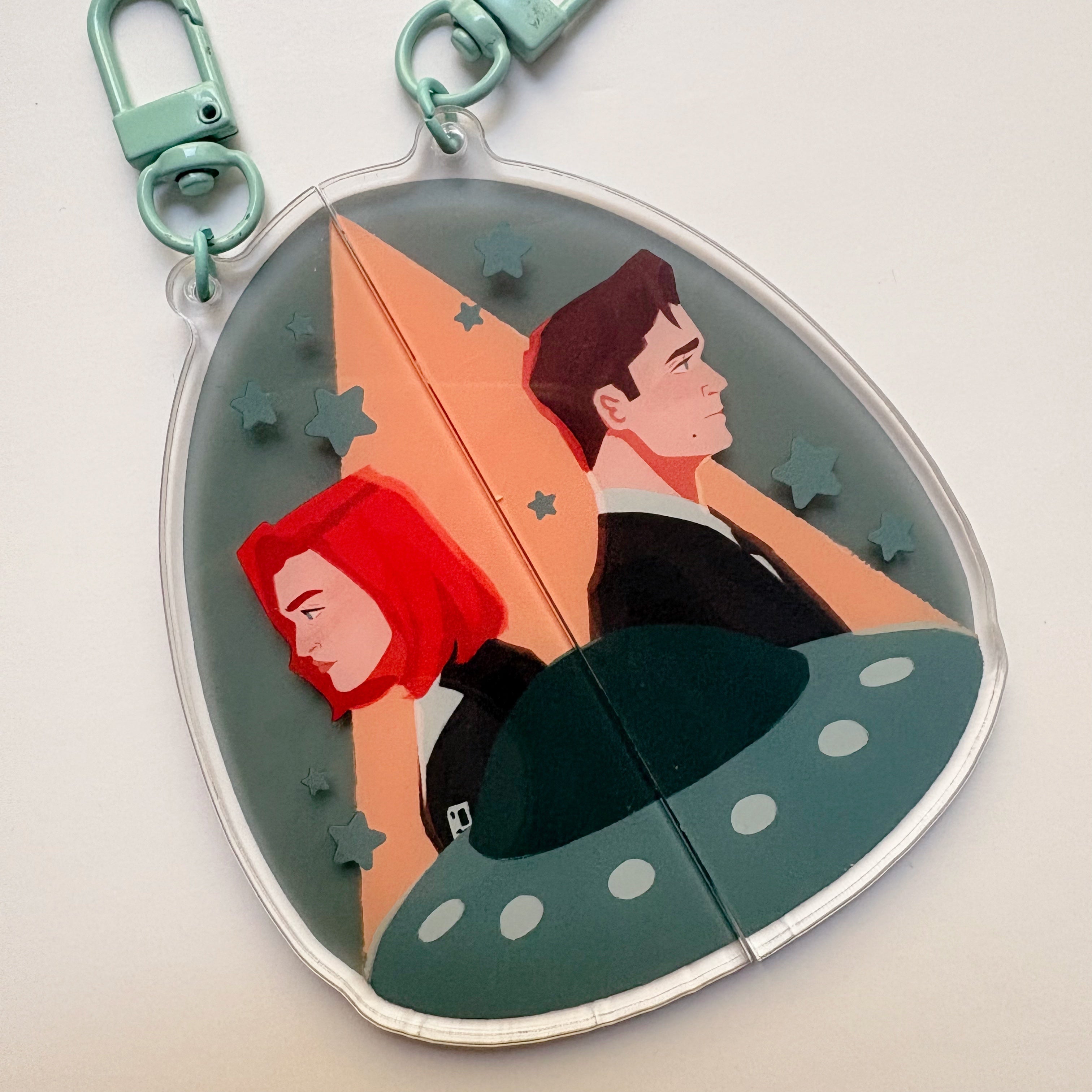 Mulder and Scully Magnet Charm