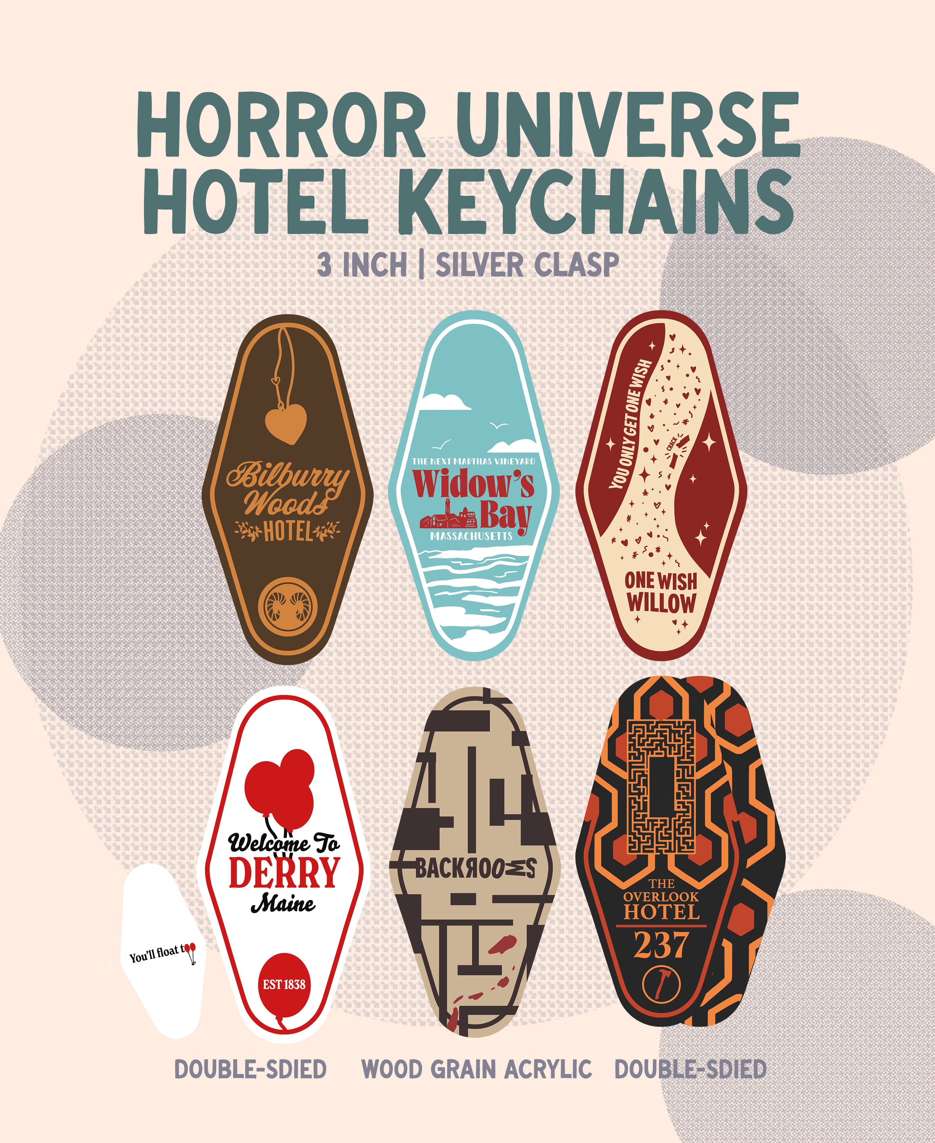 Horror Hotel Keys (Series 1)
